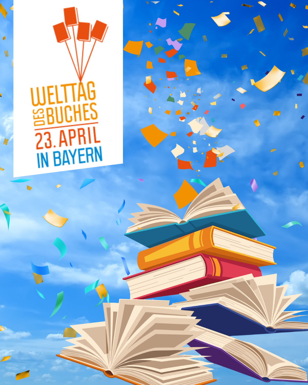 Grafik Welttag des Buches ohne Text
